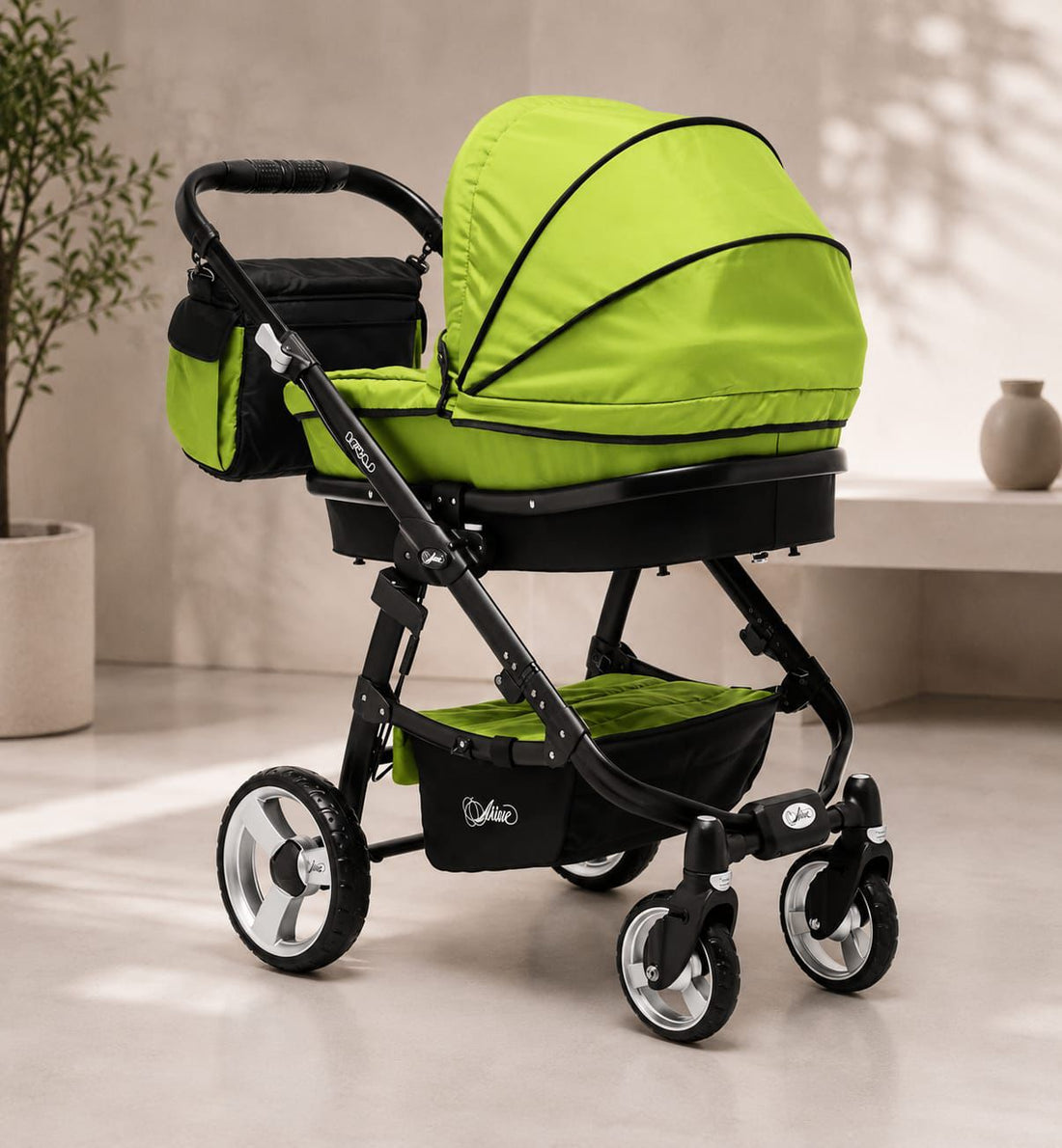 Arrue Iru – Cochecito de Bebé con Capazo y Silla