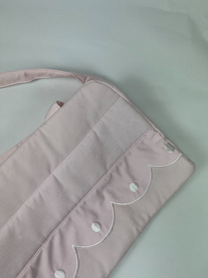 Bolso Maternal Rosa Piqué para Carrito | Elegante, Amplio y Práctico | BabyWorld